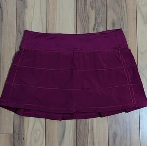 EUC! Lululemon Pace Rival Skirt In Dark Fushia Size 8